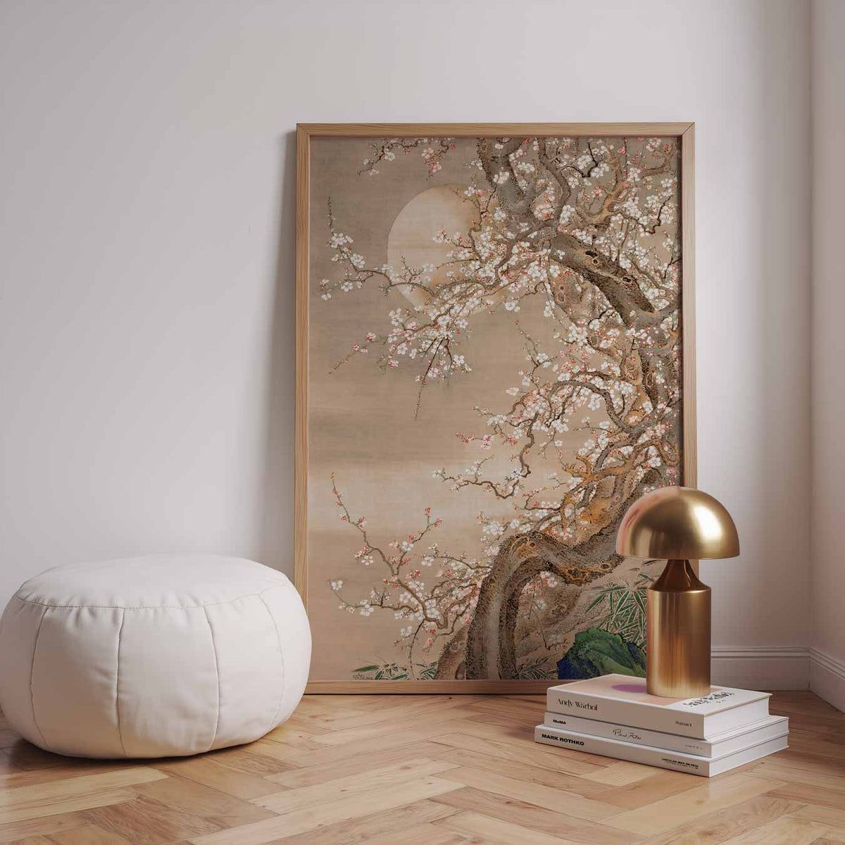 Sakura Dromen – speelse wandkunst als portret kinderposter