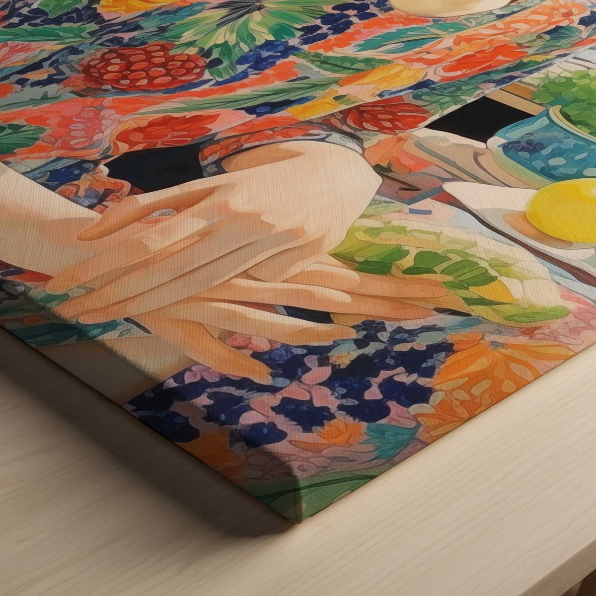 Kleurrijke Zomer Droom – canvas kunstwerk als wanddecoratie