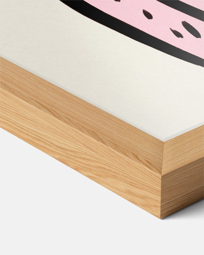 Schattige Roze Kattenposter – staande muurposter voor de kinderkamer
