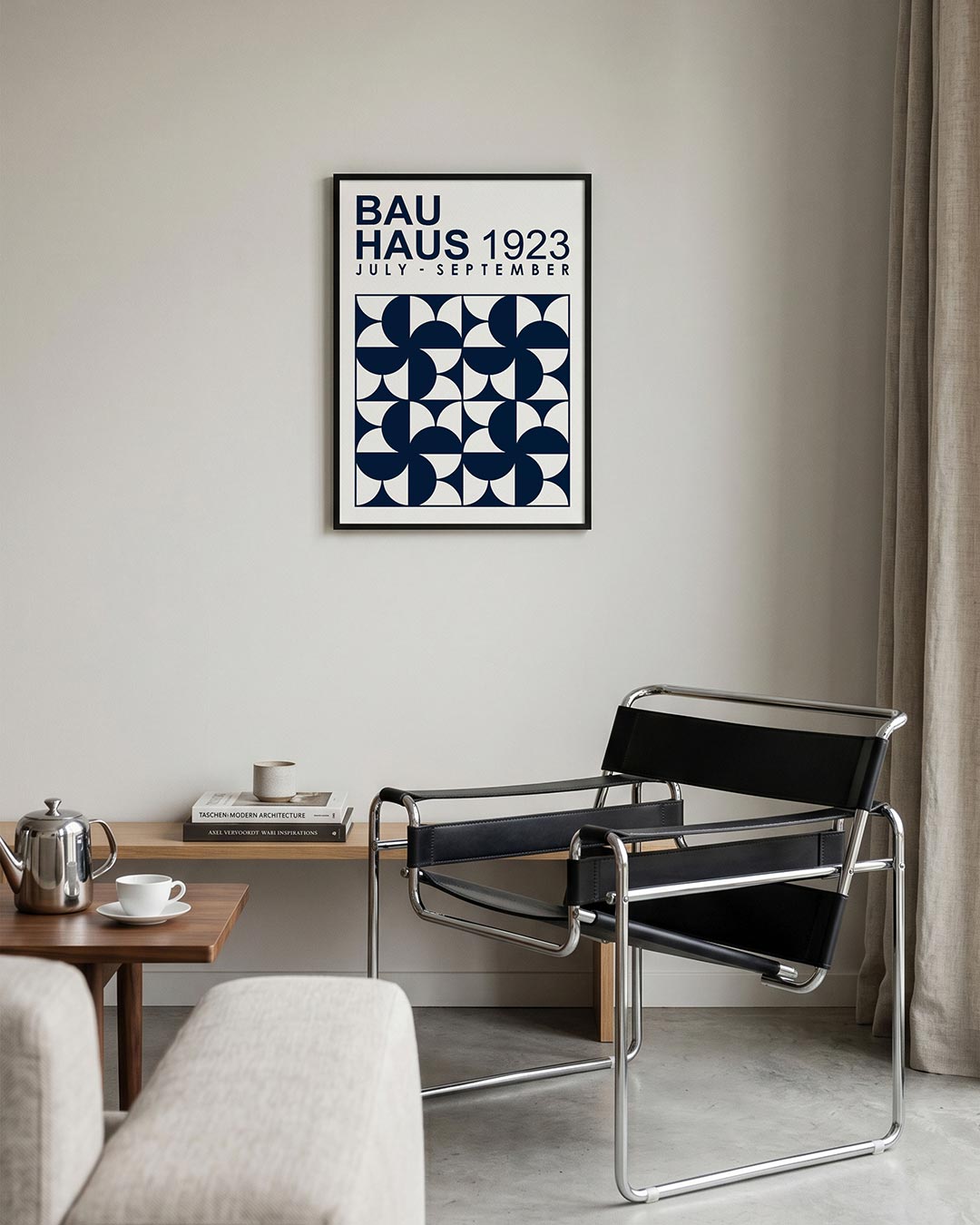 Vormen en vlakken – geometrische Bauhaus poster in staand formaat