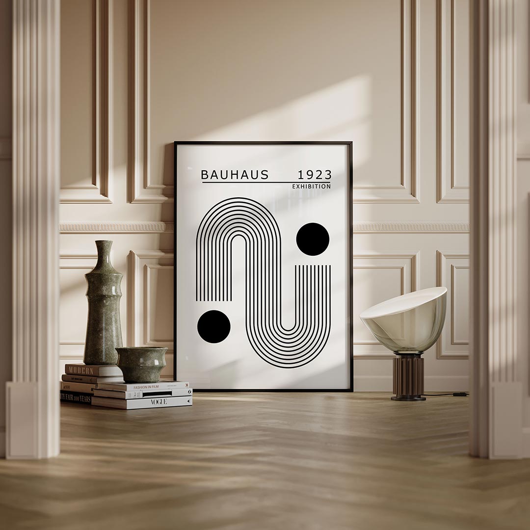  – moderne Bauhaus wandkunst als poster
