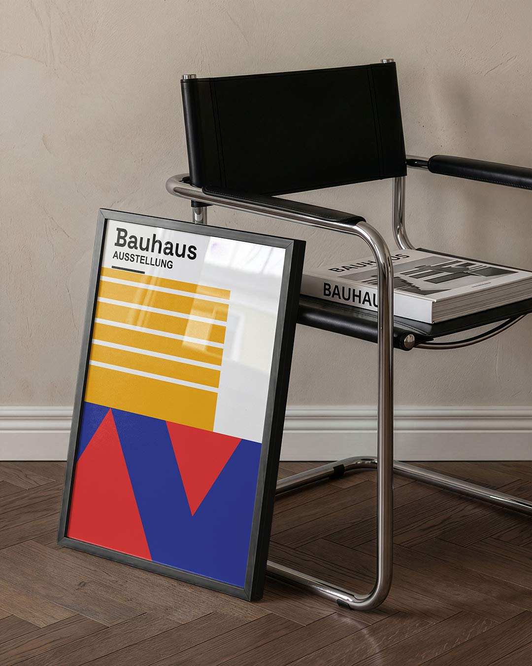 Vormen en vlakken – staande Bauhaus poster voor aan de muur