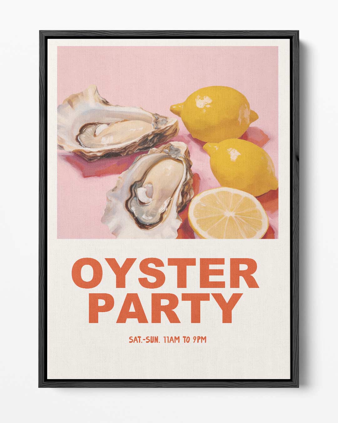 Oesterfeest Poster – portret kunstwerk als wanddecoratie