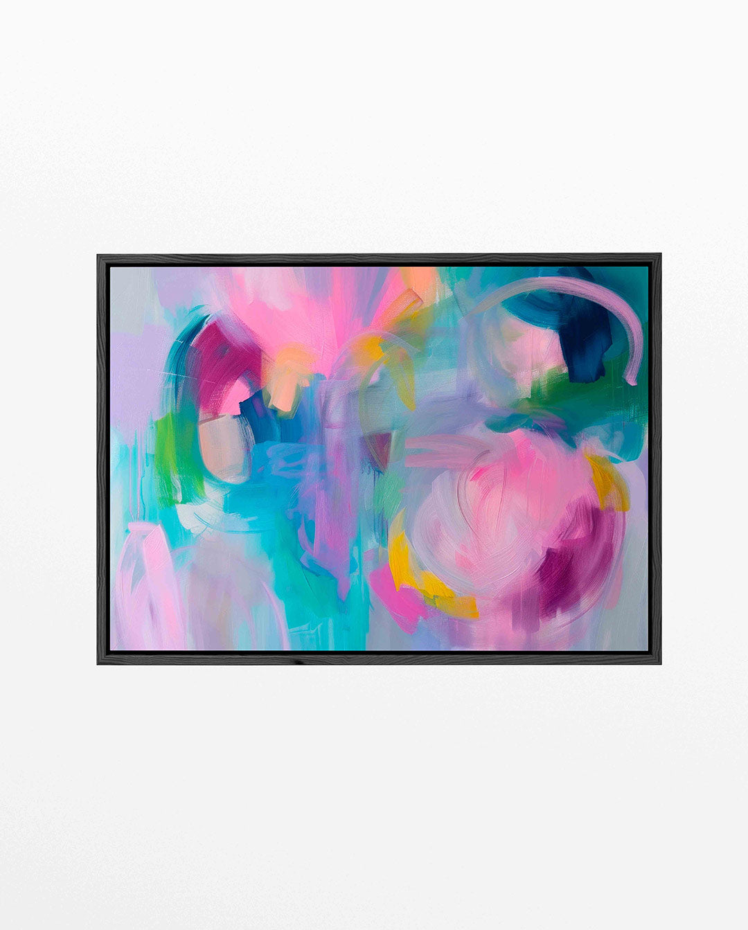 Kleurrijke vormen – Abstract kunstwerk – liggend abstract kunstwerk