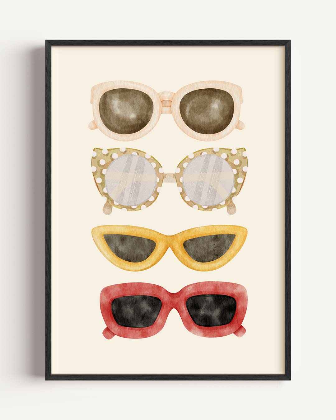Zonnebrillen Collectie – zeedieren portret poster als wanddecoratie