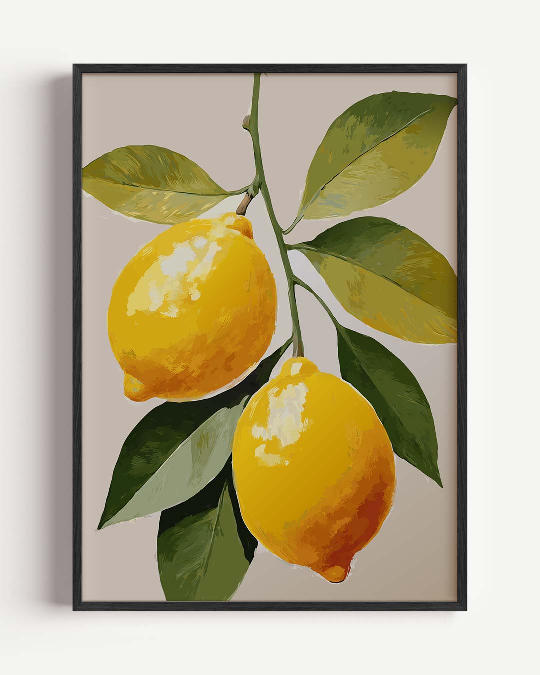 Verfrissende Citrus Kunstposter – keuken portret poster als wanddecoratie