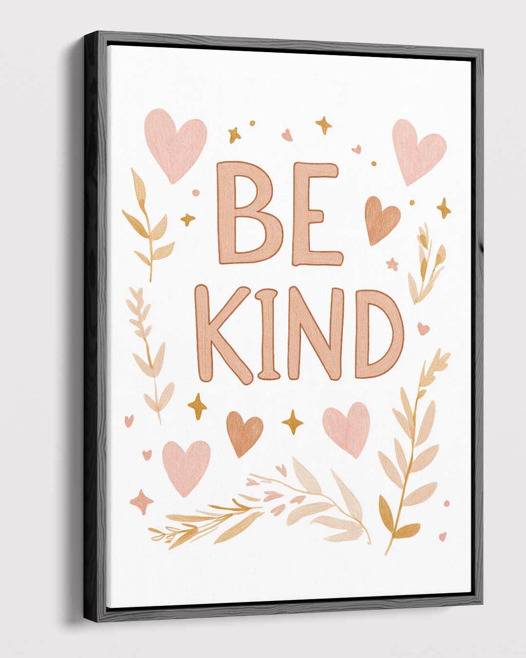 Inspirerende Be Kind Poster – plexiglas wanddecoratie in portret formaat