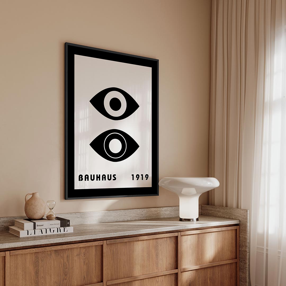  – geometrische Bauhaus poster in staand formaat
