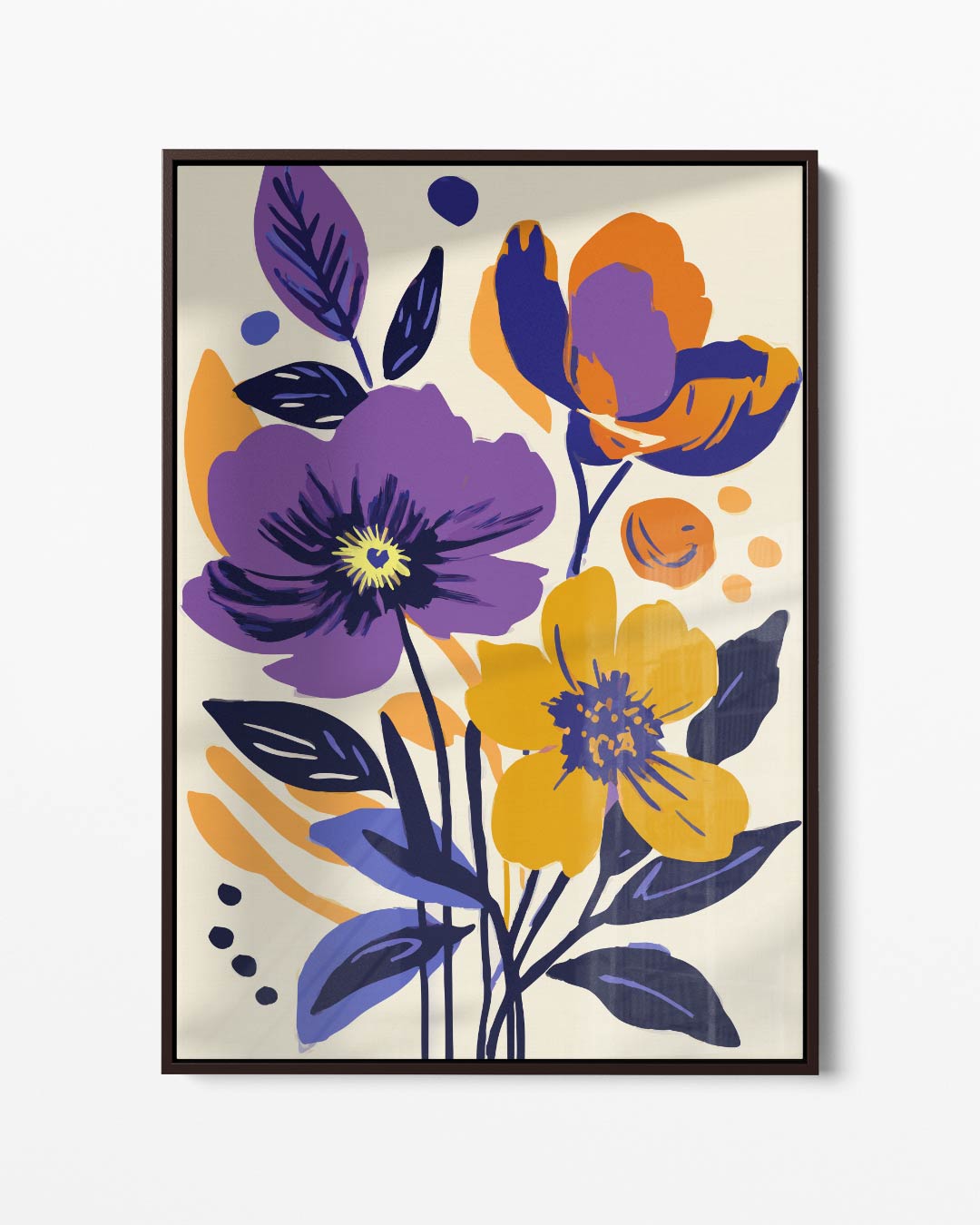 Bloemenpracht in Kleuren – portret kunstwerk als wanddecoratie