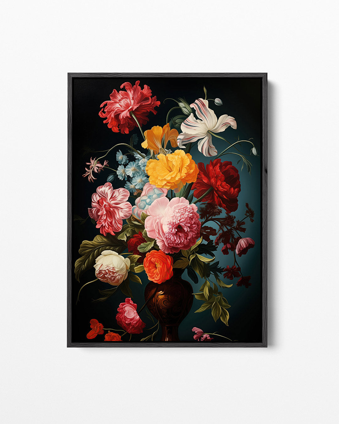 Bloemrijke compositie – staand wanddecoratie kunstwerk