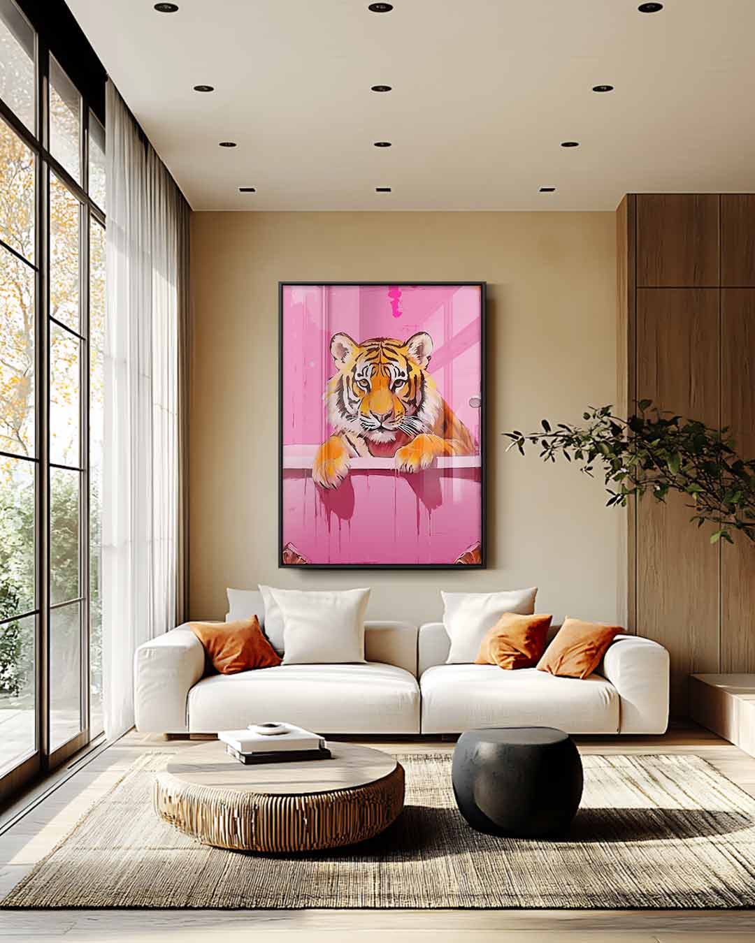 Opera d'arte Tigre nel Bagno