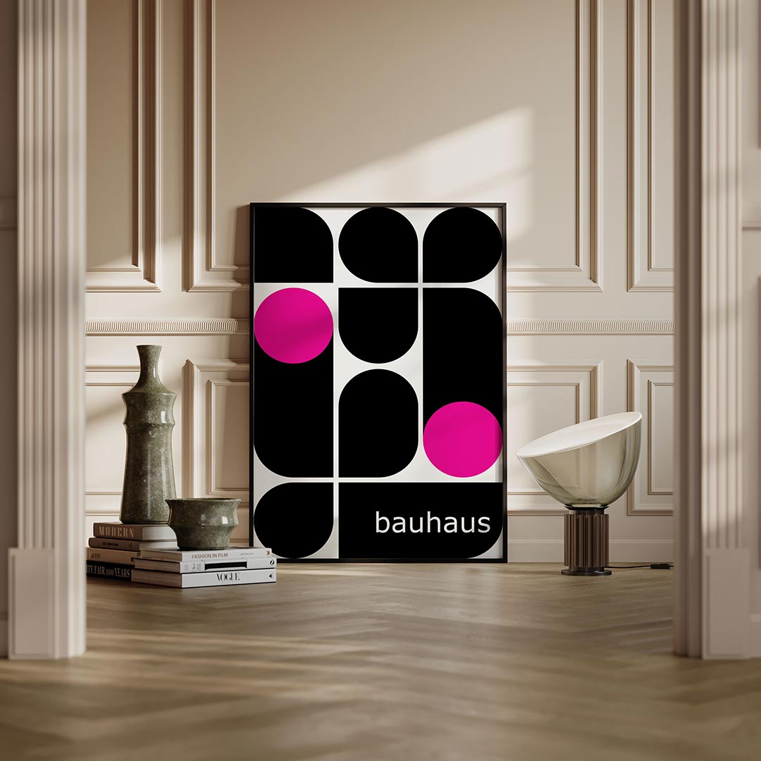  – moderne Bauhaus wandkunst als poster