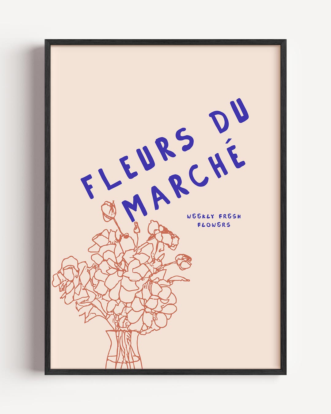 Fleurs Du Marché – keuken portret poster als wanddecoratie