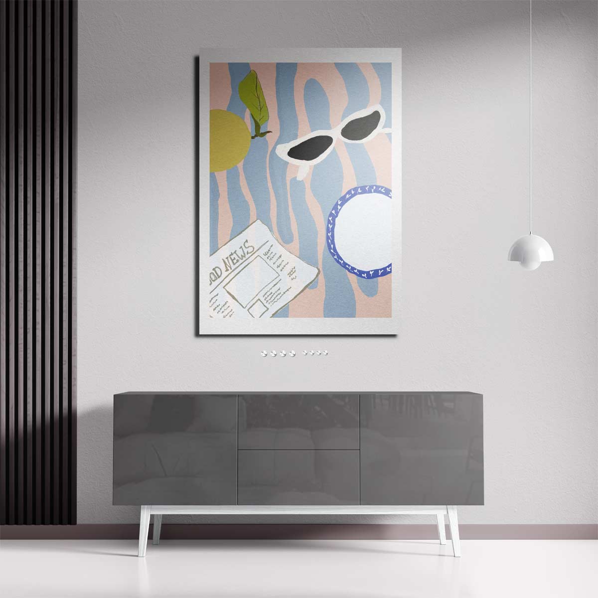 Zonnige Dag Invloeden – staande wandkunst voor woonkamer of interieur