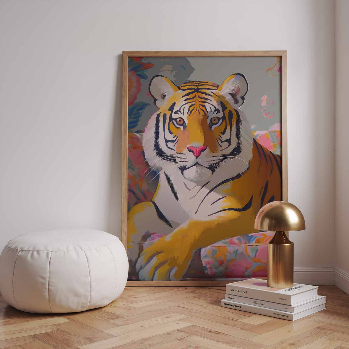 Stijlvolle Tijger – dieren poster in staand formaat