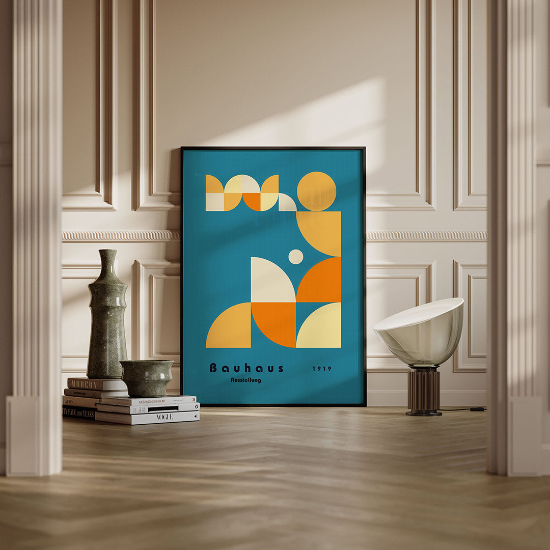Vorm en kleur – moderne Bauhaus wandkunst als poster