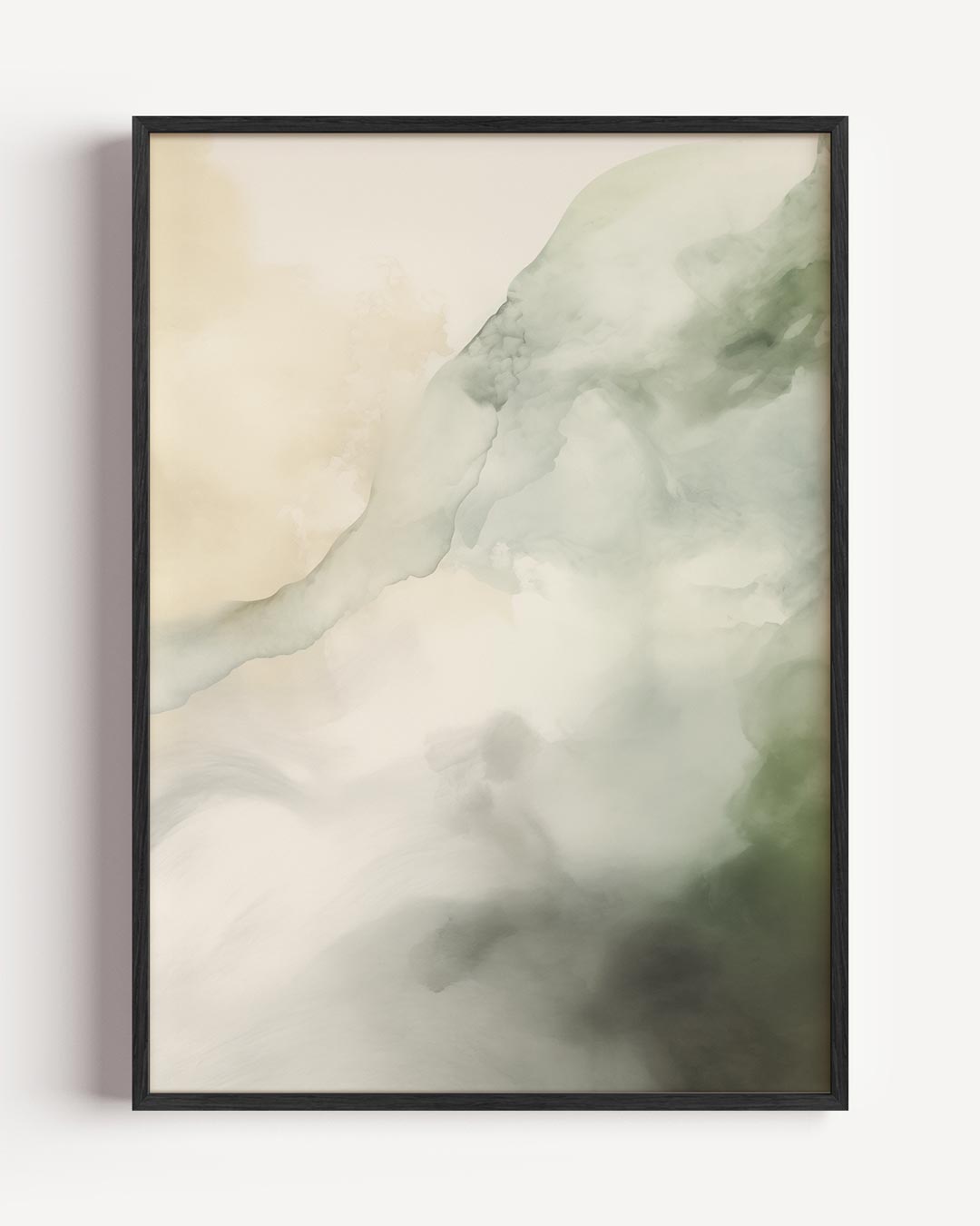 Dromerige Waterverf Wolken – textuur portret poster als wanddecoratie