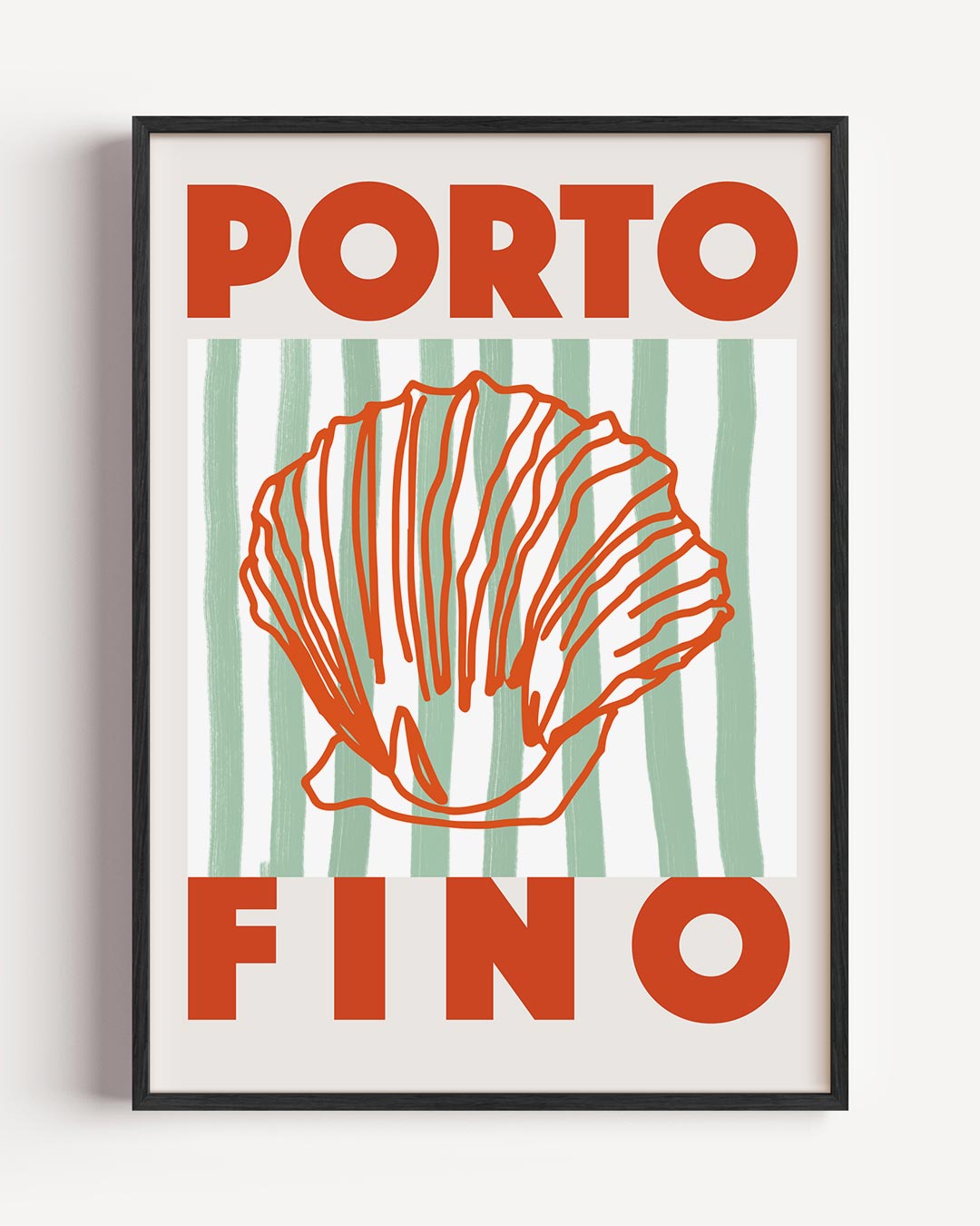 Portofino Shell – zomer portret poster als wanddecoratie