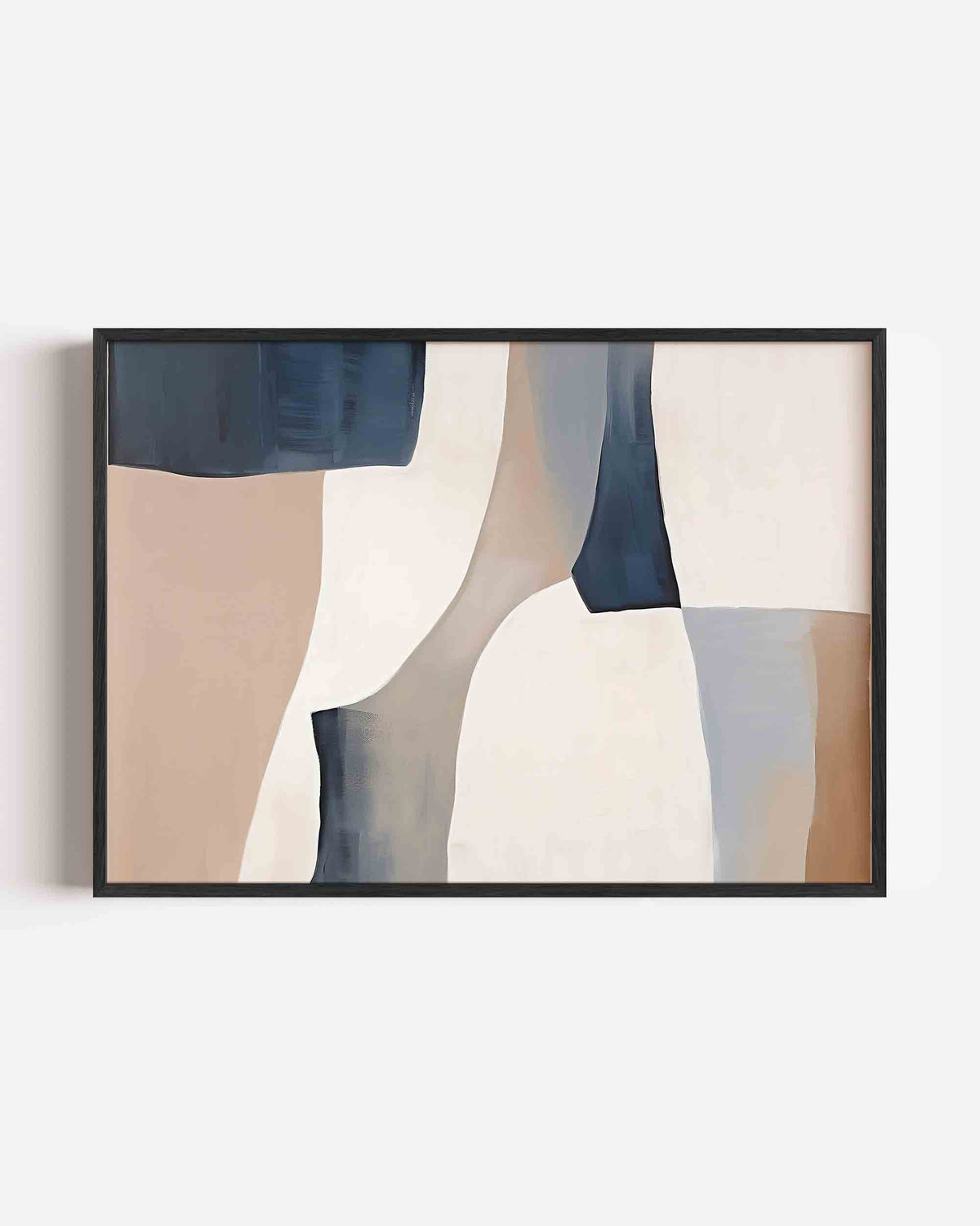 Abstracte vormen – kleurrijke abstracte landscape poster als wanddecoratie