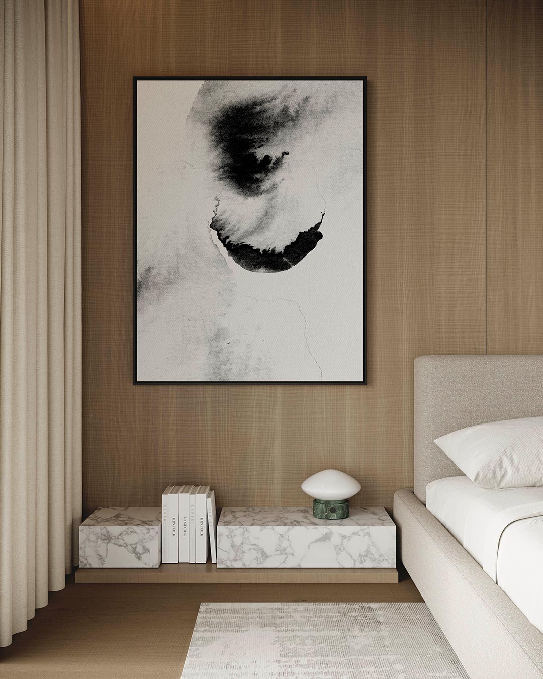 Dynamische vormen – staand wanddecoratie kunstwerk
