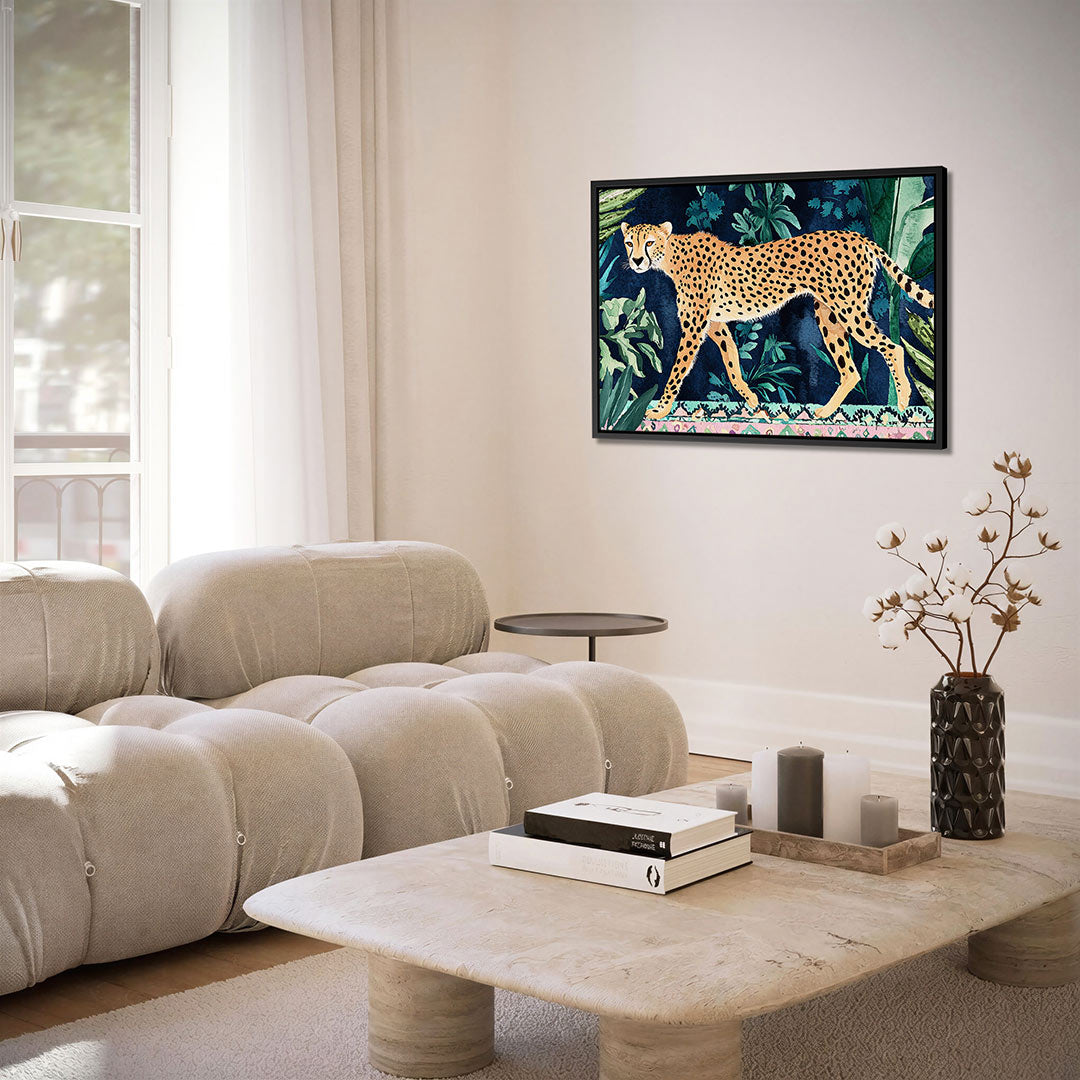 Luipaard in jungle – alternatieve weergave van het kunstwerk