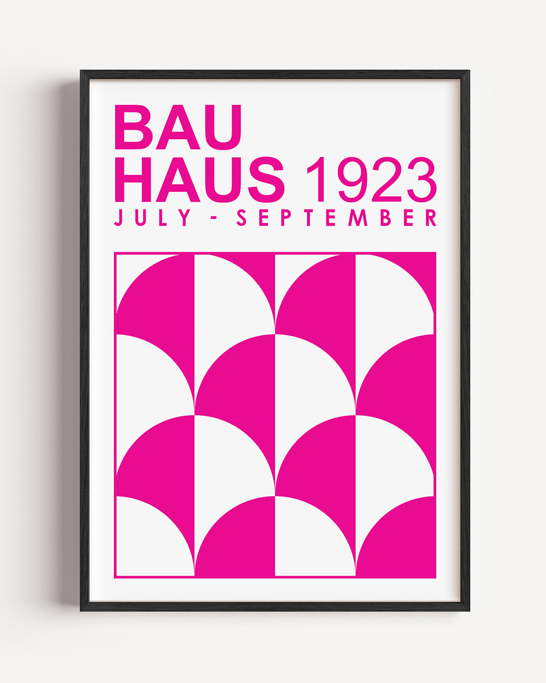 Vormen en vlakken – staande Bauhaus poster als wanddecoratie