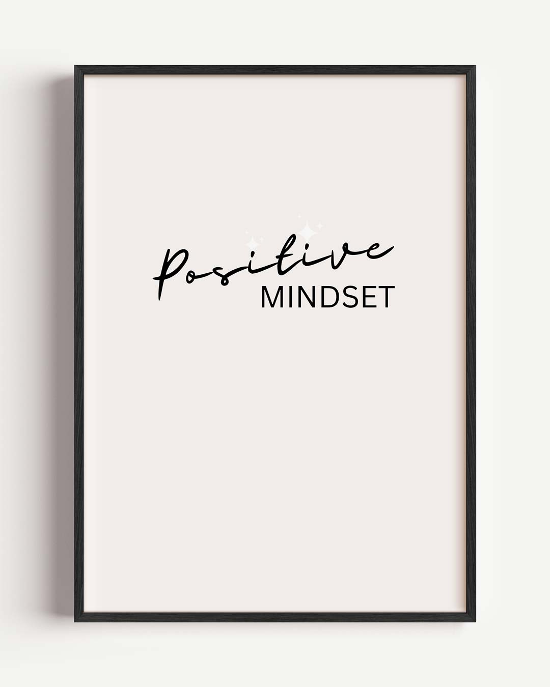 Positive Mindset – Popart en Streetart portret poster als wanddecoratie