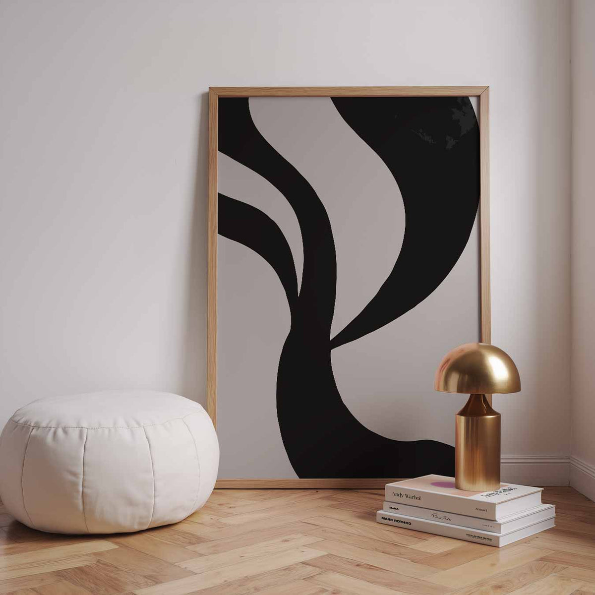 Organische Abstractie – staande kleurrijke abstracte wanddecoratie van WallArtistic
