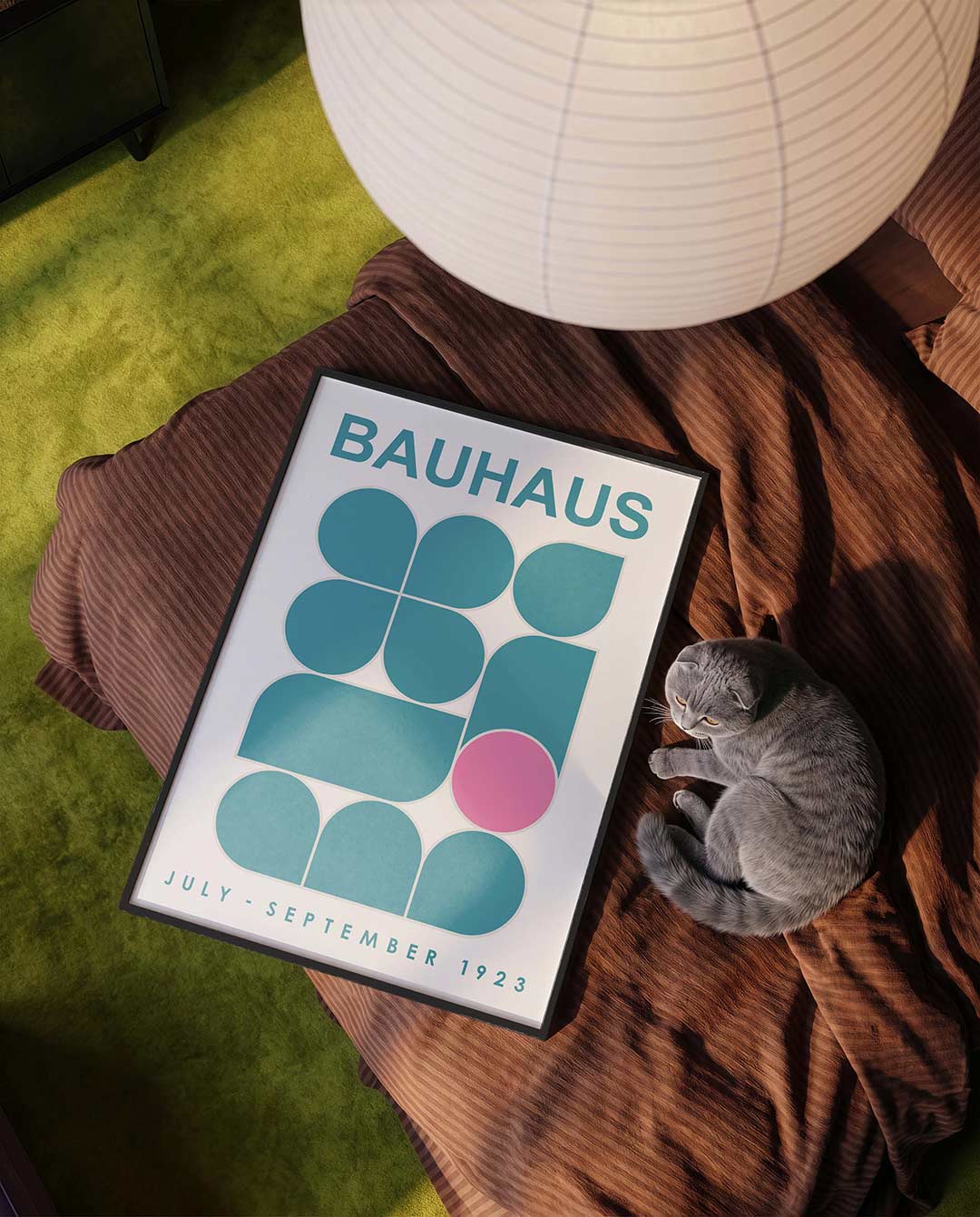 Vorm en kleur – moderne Bauhaus wandkunst als poster