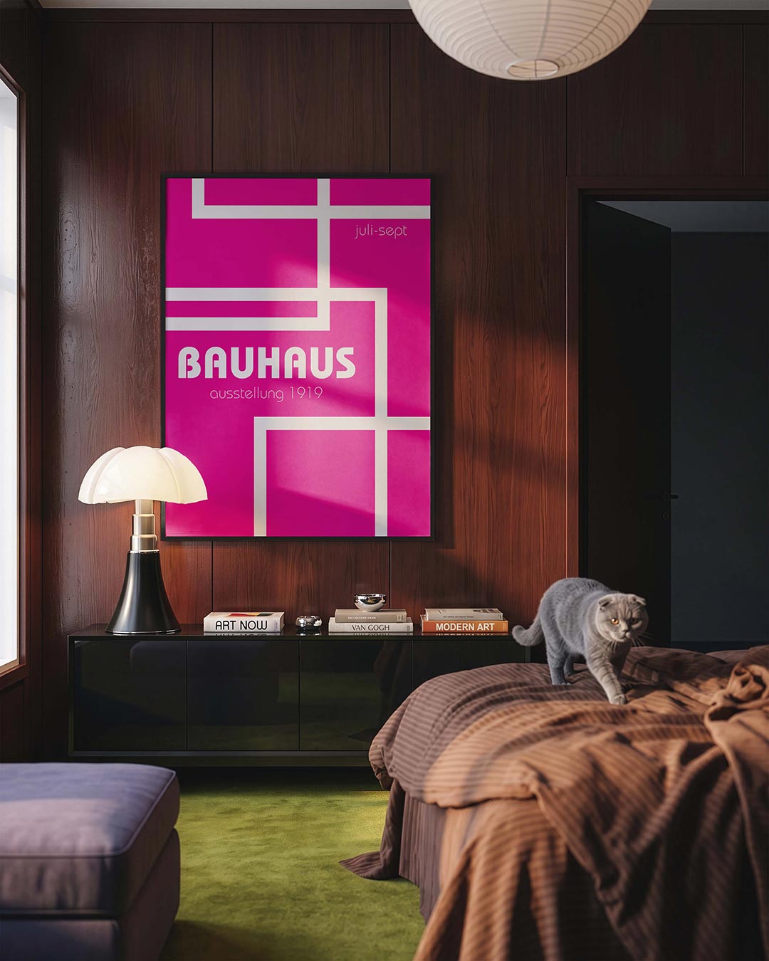  – geometrische Bauhaus poster in staand formaat