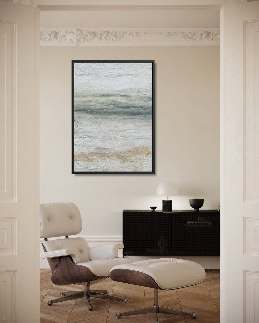 Rustige kleurencompositie – staand wanddecoratie kunstwerk