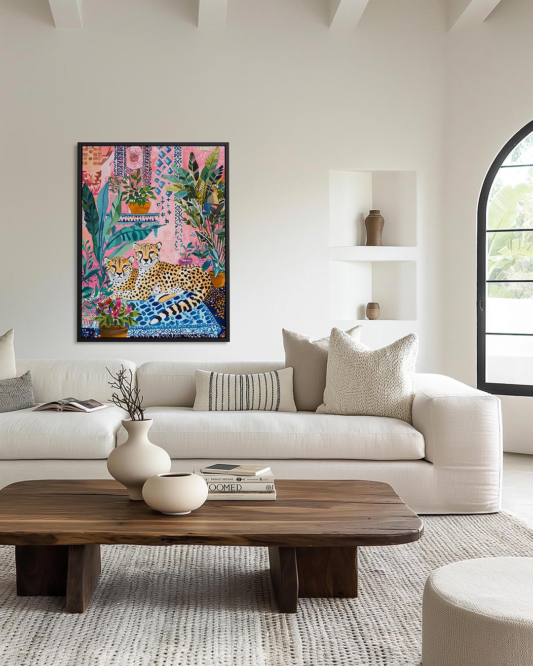 Exotische dieren en planten – staand wanddecoratie kunstwerk