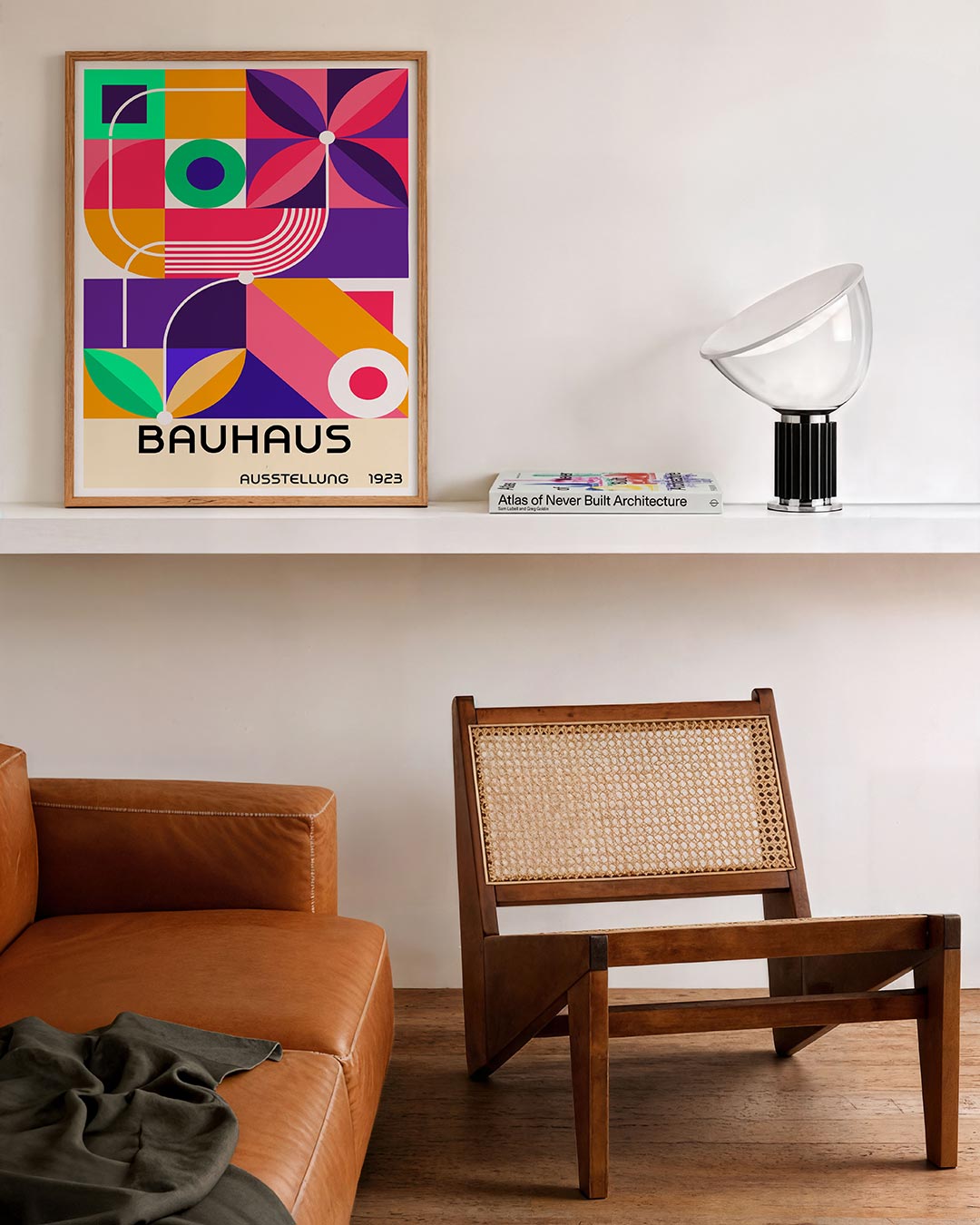 Vorm en kleur – staande Bauhaus poster voor aan de muur