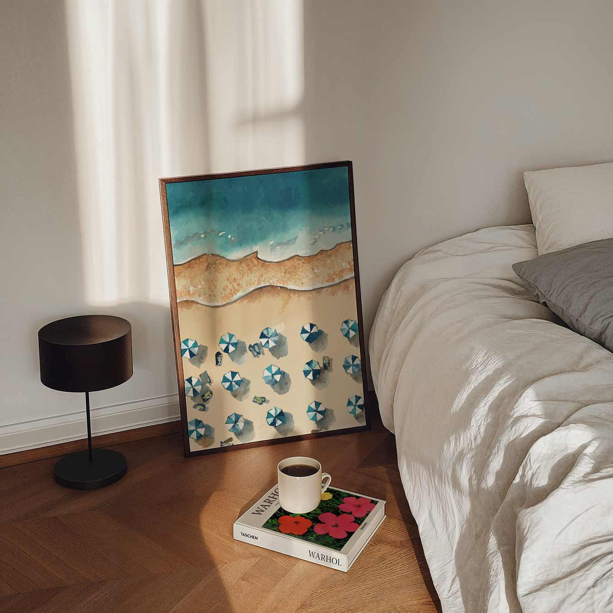 Stranddag Droomposter – staande dieren wanddecoratie van WallArtistic