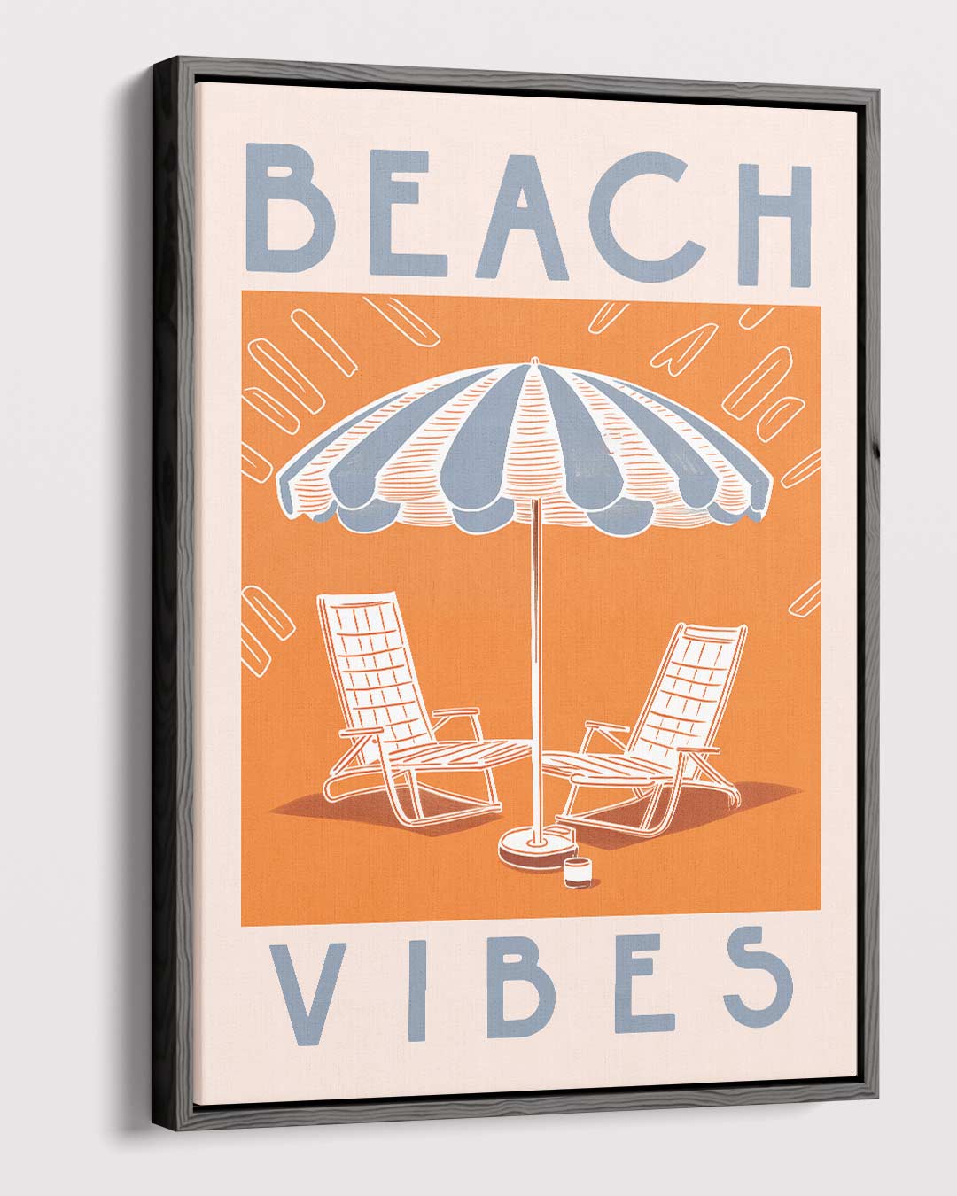 Zomerse Strandvibes – canvas wanddecoratie in portret formaat