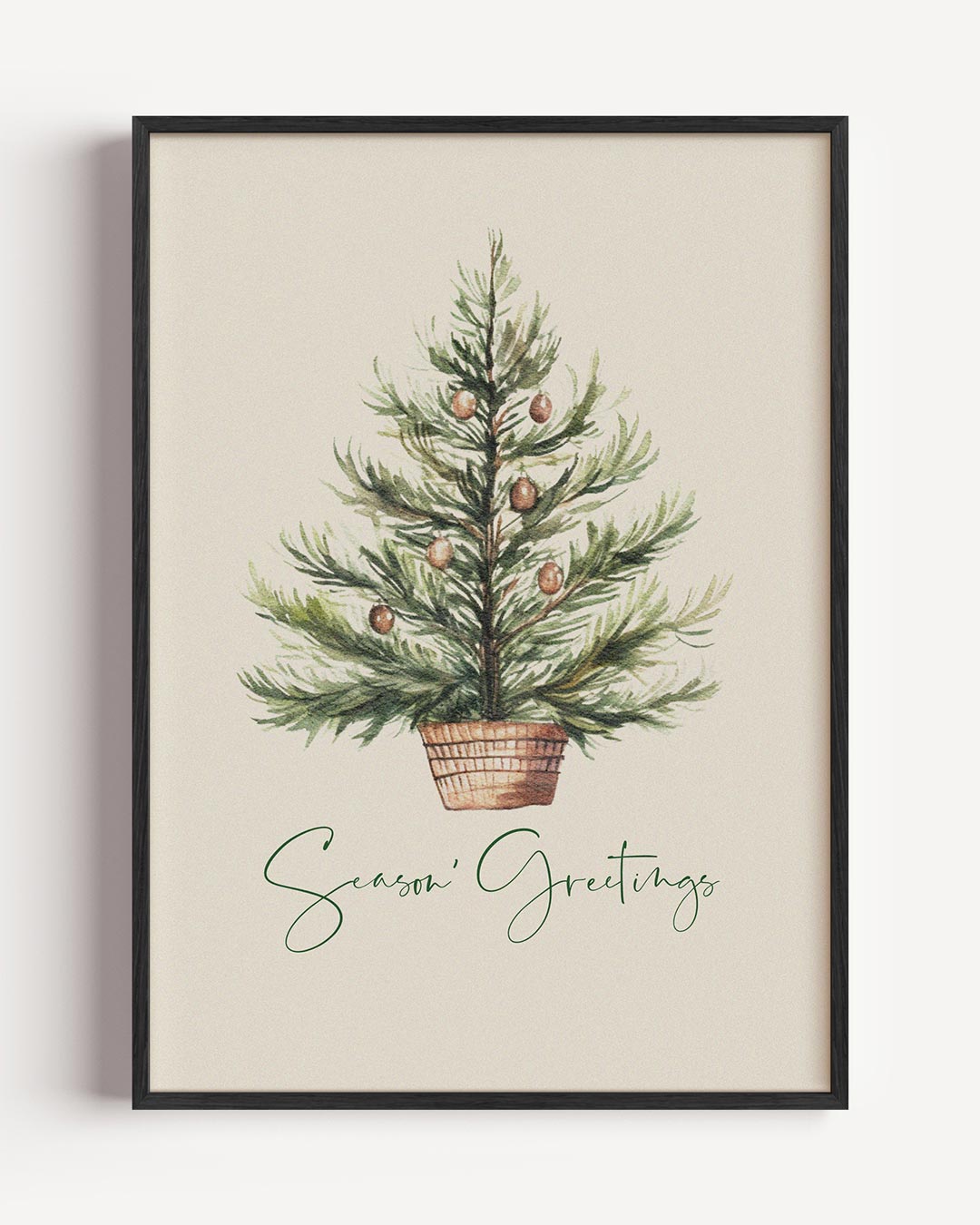 Christmas Tree Basket – kerst portret poster als wanddecoratie
