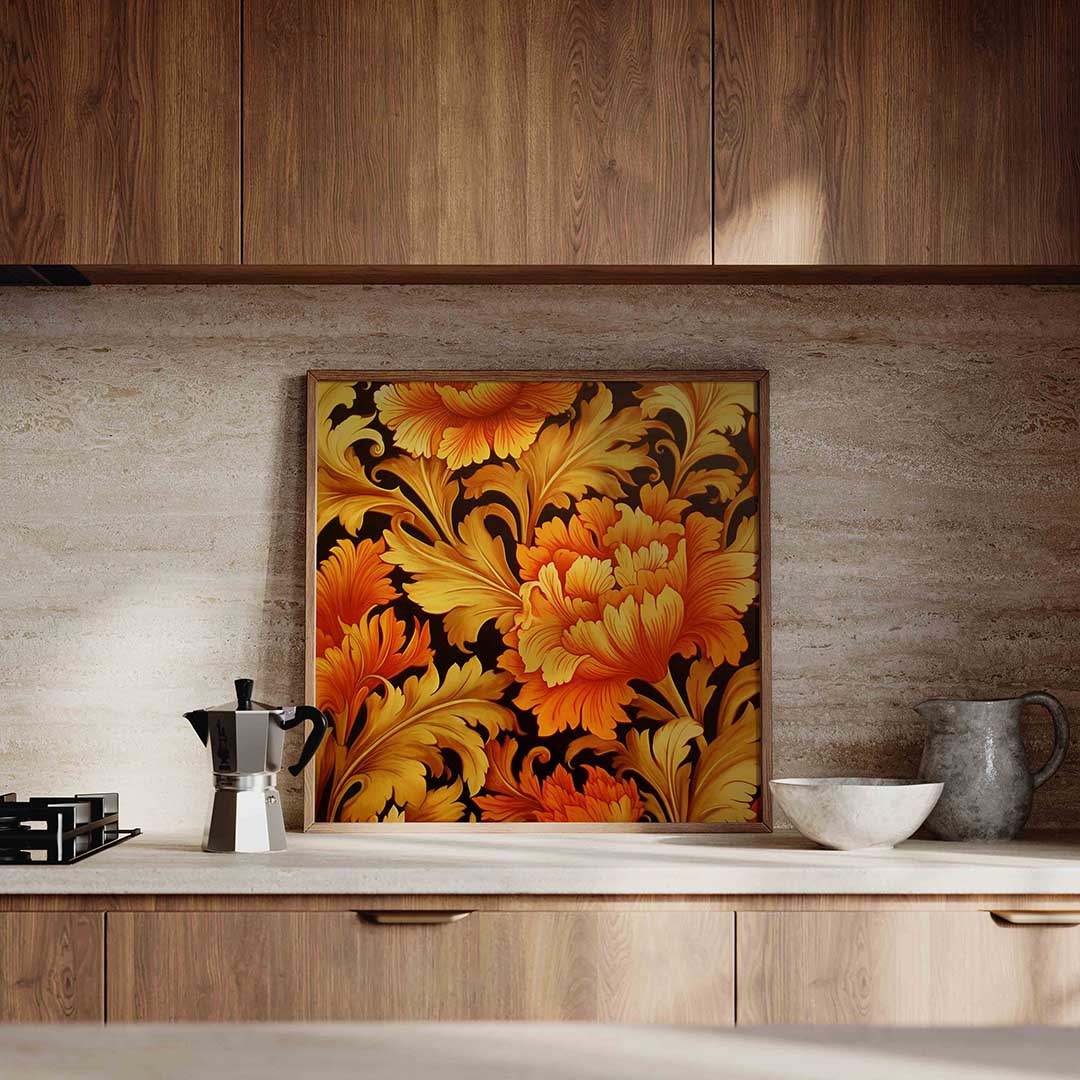 Bloemmotief – decoratieve wandkunst als vierkante poster