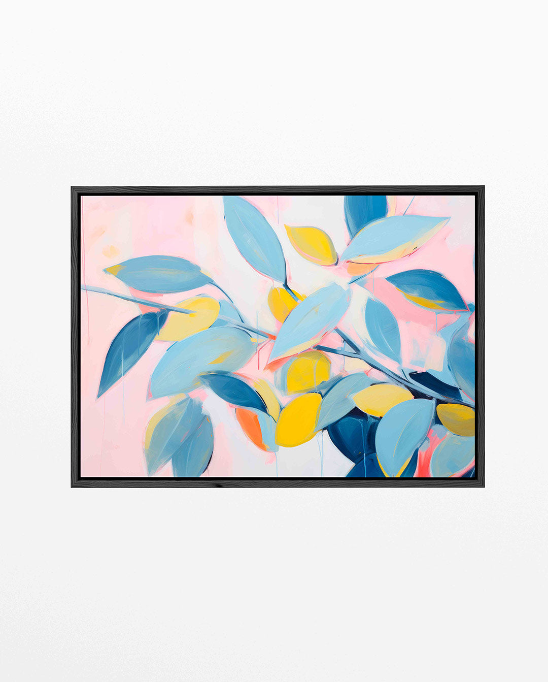 Vrolijke bladvormen – Modern kunstwerk – liggend modern kunstwerk