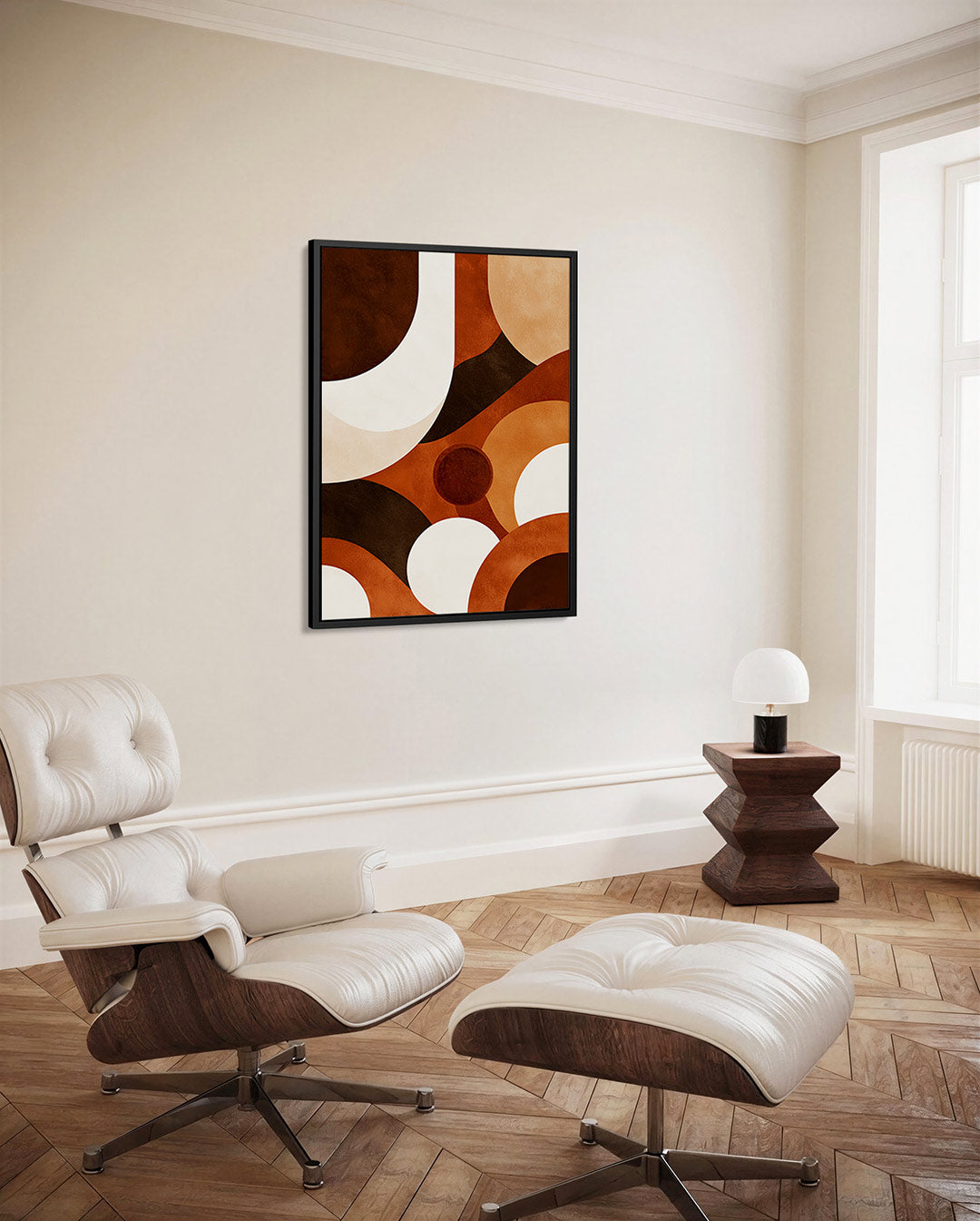 Organische vormen compositie – decoratief kunstwerk voor aan de muur