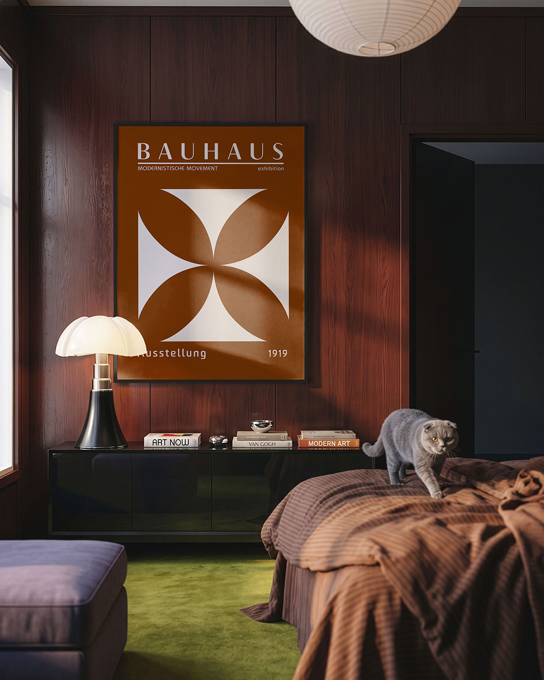 Vorm en balans – geometrische Bauhaus poster in staand formaat