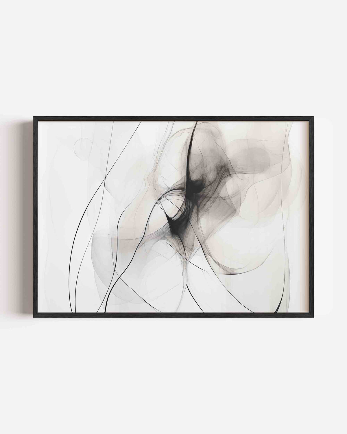 Abstracte lijnen – kleurrijke abstracte landscape poster als wanddecoratie