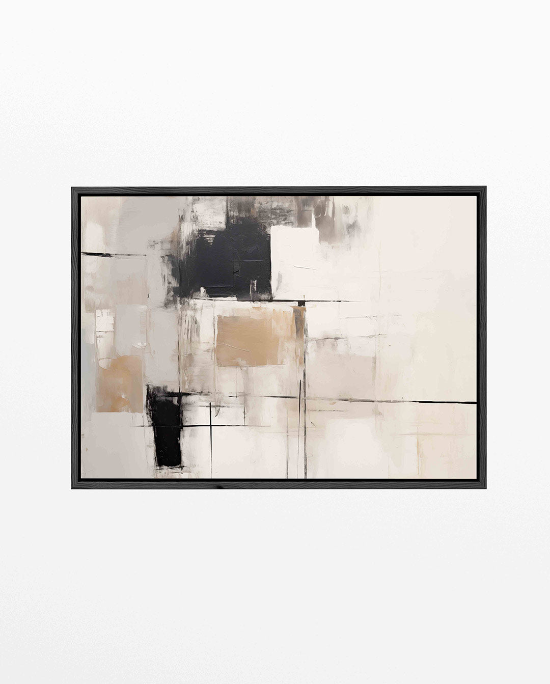 Geometrische compositie – Geometrische – liggend wanddecoratie kunstwerk