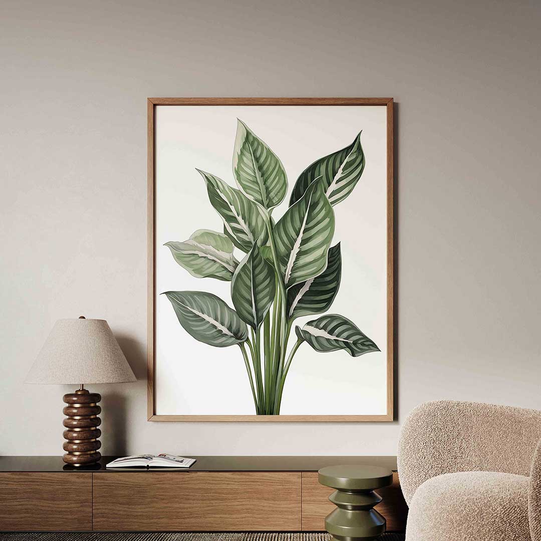 Groene bladeren – tropische jungle poster in staand formaat