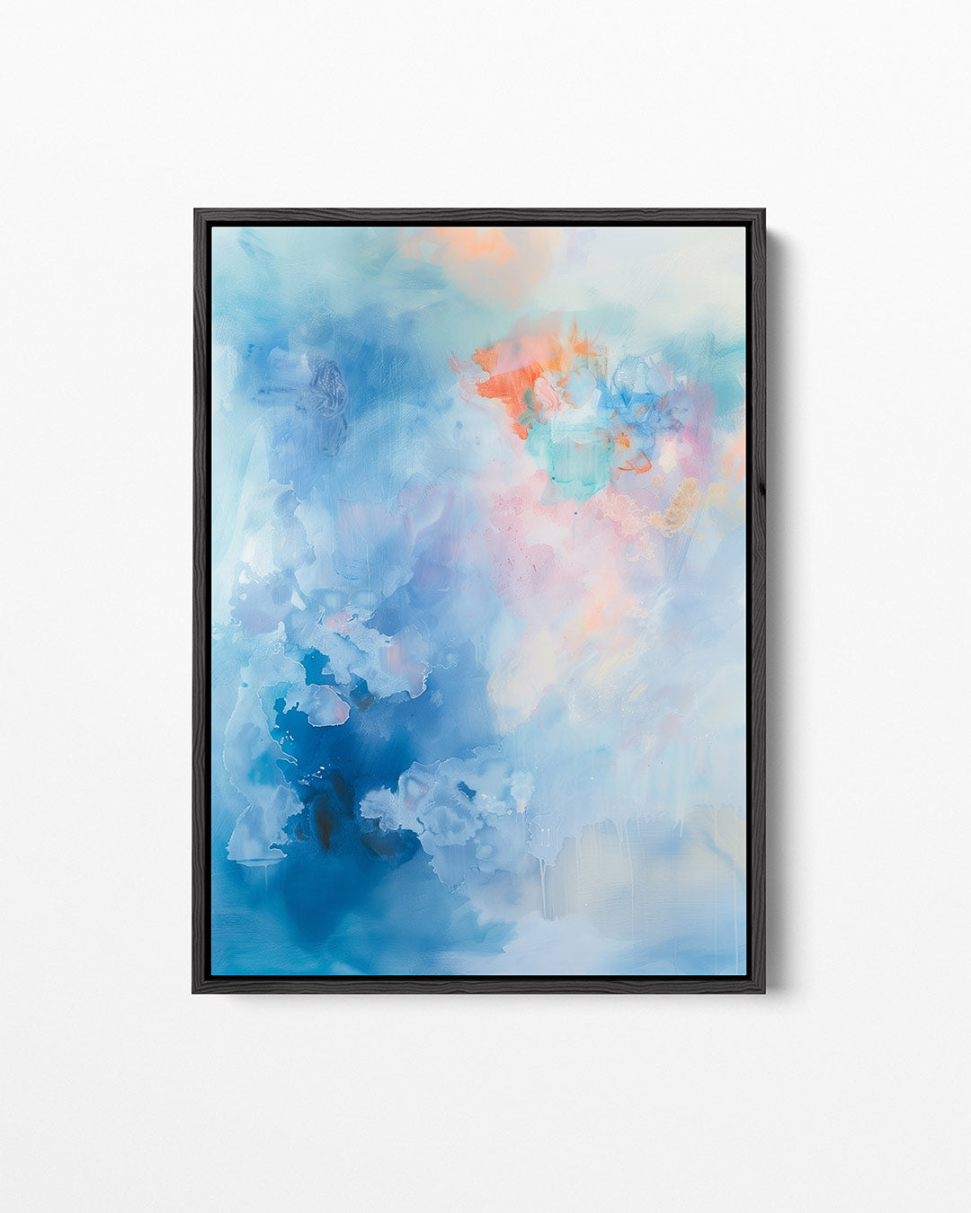 Dromerige kleurenexplosie – Blauwe – staand wanddecoratie kunstwerk