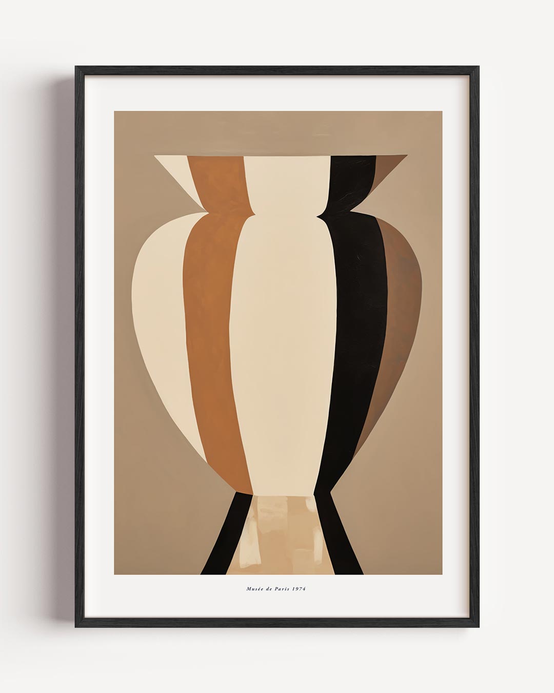 Moderne Abstracte Vaas – abstracte portret poster als wanddecoratie