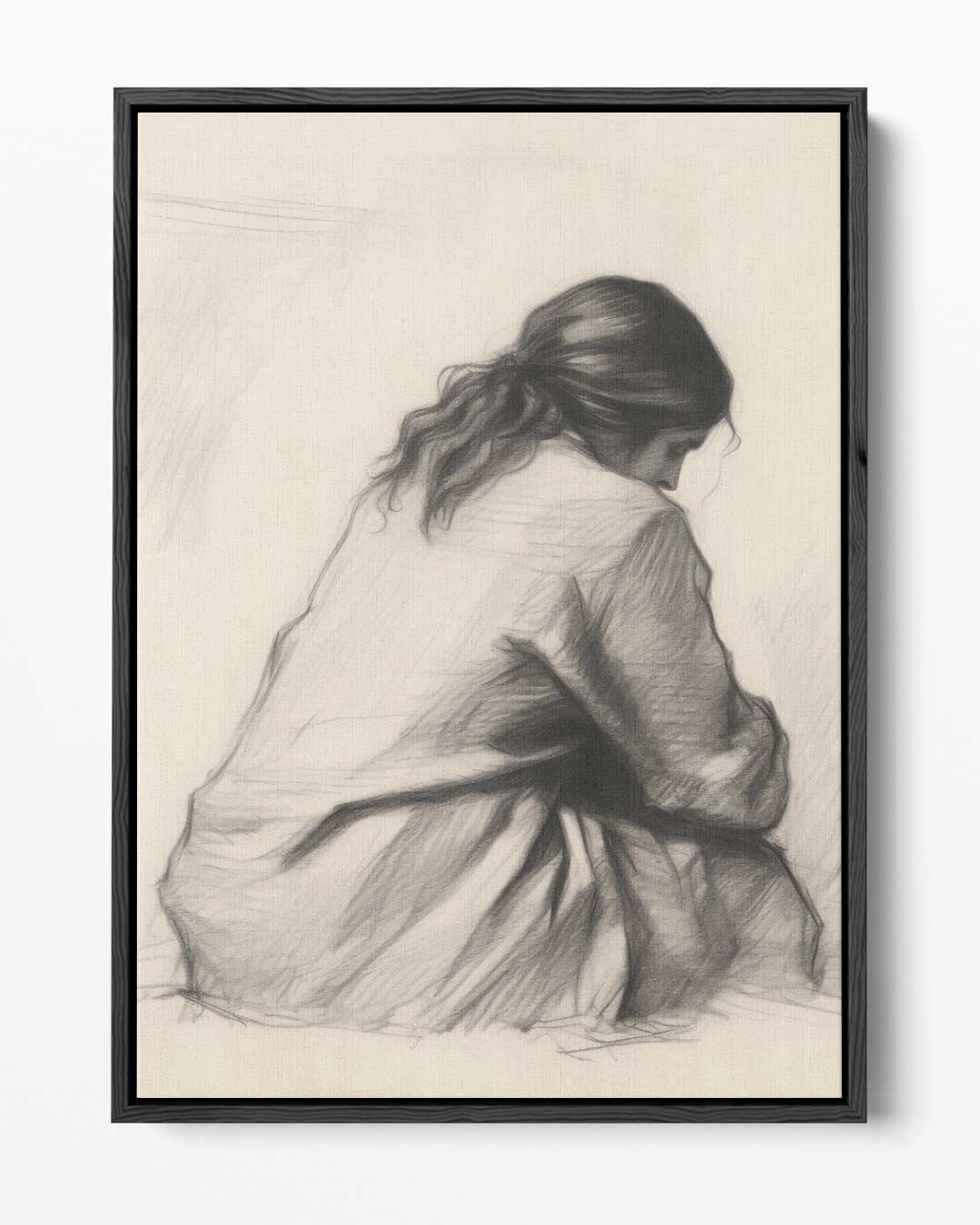 Zachte Stilte – portret kunstwerk als wanddecoratie