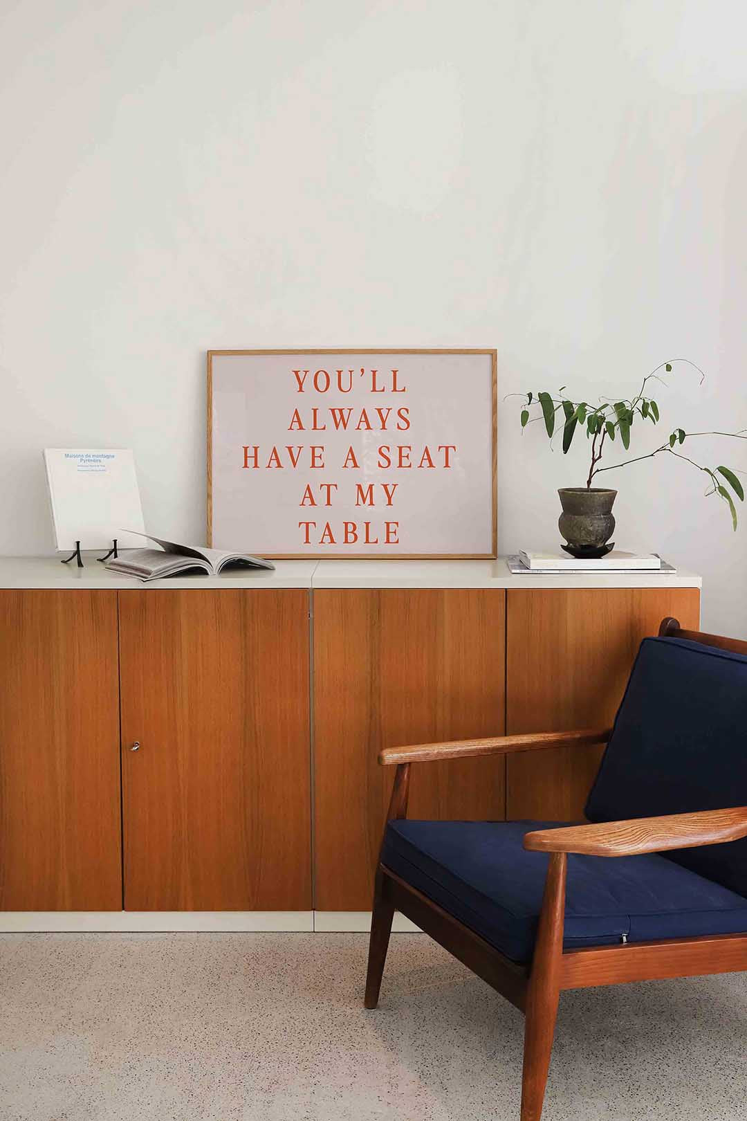 You'll always have a seat – moderne landscape wanddecoratie van WallArtistic