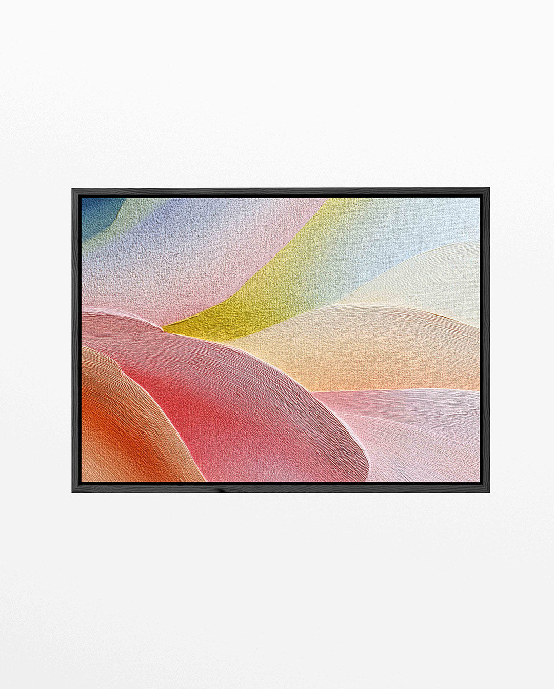 Kleurrijke golvende vormen – Kleurrijke – liggend abstract kunstwerk