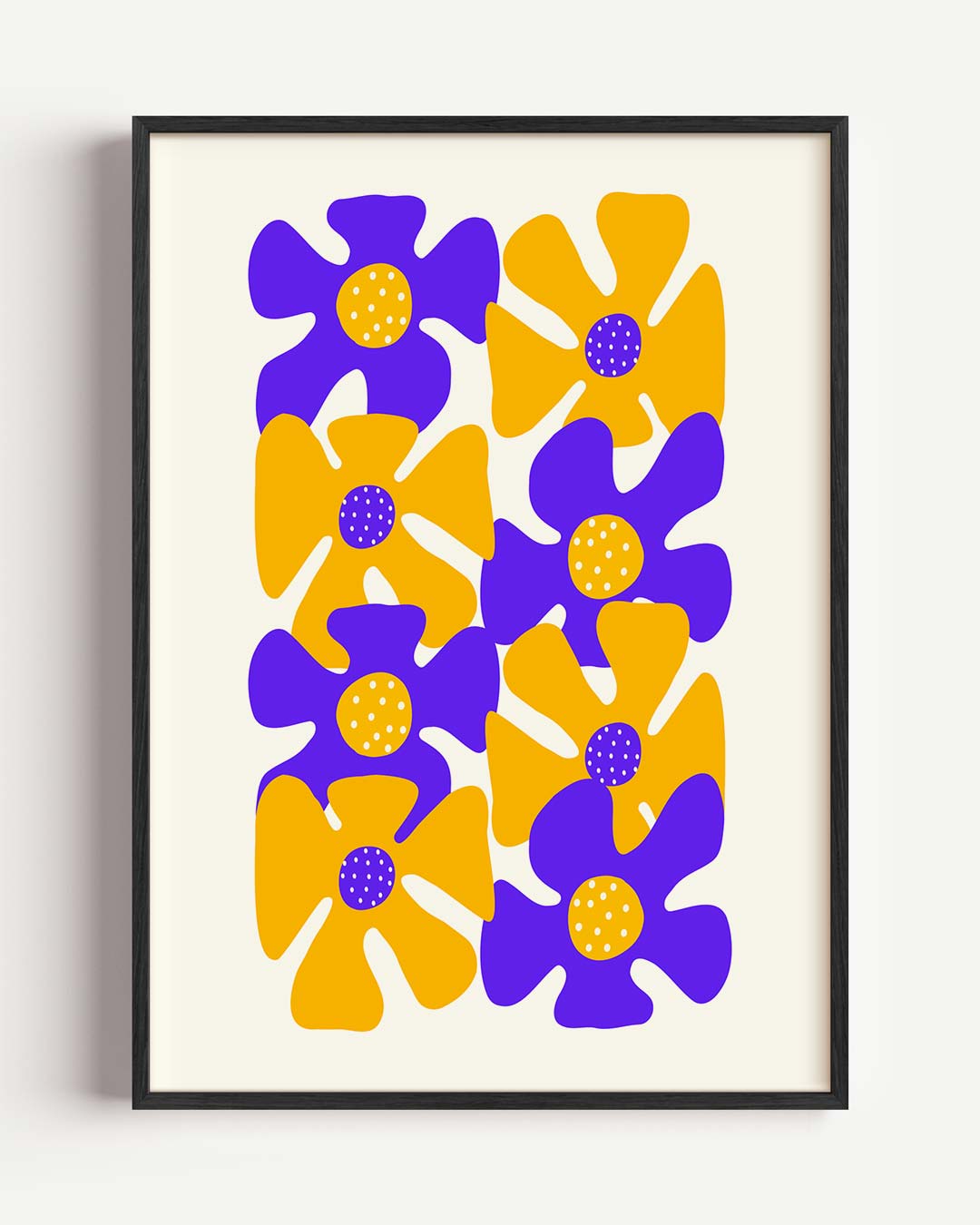 Vrolijke Bloemenpracht – bloemen portret poster als wanddecoratie
