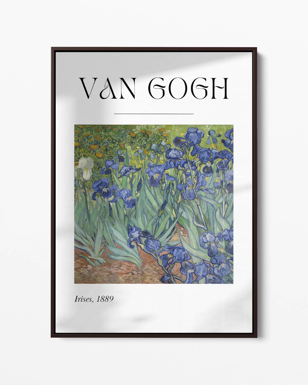 Van Gogh's Irissen 1889 – portret kunstwerk als wanddecoratie